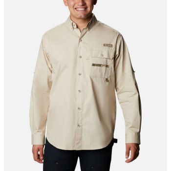 Pánské Košile Columbia PHG Sharptail Long Sleeve Hnědožlutý GXHDPS764